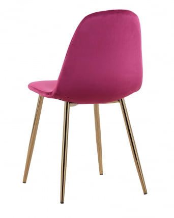 Стул Валенсия велюр золотые ножки Бордо_5