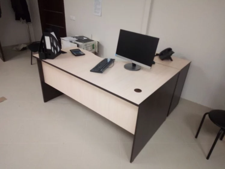 Стол компьютерный угловой Р.СКУ-16 (левый) Венге/Дуб молочный_2