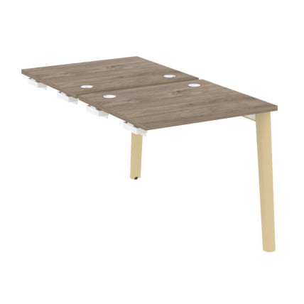 Стол-приставка двойной к опорным элементам ONIX WOOD OW.D.SPR-0.7 Тиквуд Темный/Светлый_0