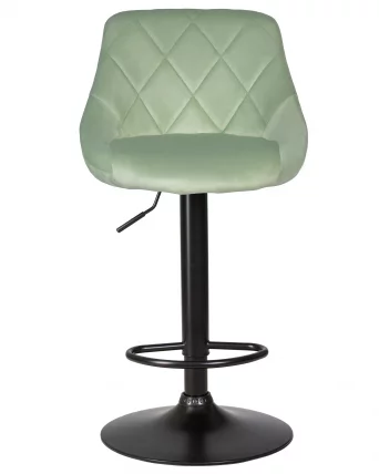 Стул барный DOBRIN LOGAN BLACK Мятный велюр MJ9-87_5