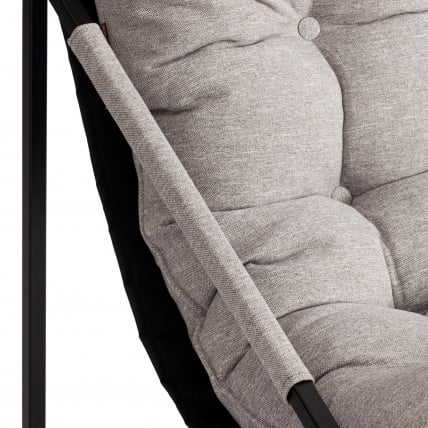 Кресло Charli / Чарли без подлокотника рогожка, серо-бежевый, 3M 16/2, 70х70х84 см_12