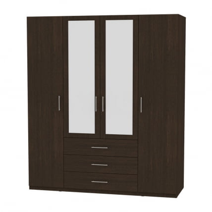 Шкаф распашный R-198х180х60-3-M(Венге)_0