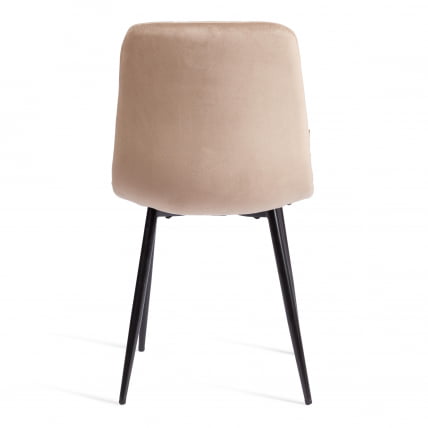 Стул CHILLY (mod. JSC-220) Велюр/металл , 44,5х52,5х88 см, Beige (бежевый) HLR8 / черный_4