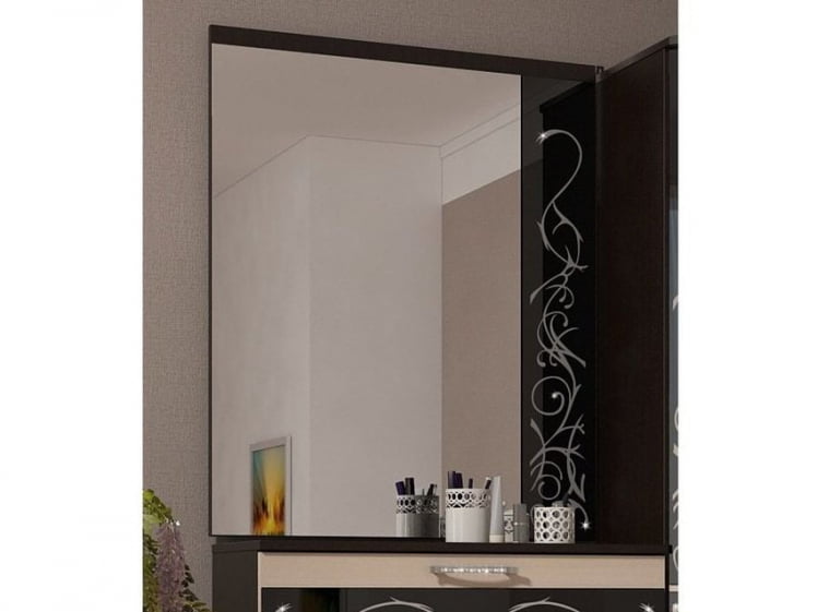 Зеркало навесное Юнона-2 ЗН-07 Венге - Дуб молочный_1