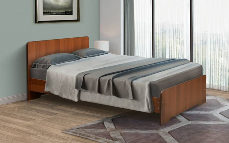 Кровать на уголках №5 1800*2000 Ясень Анкор светлый_0