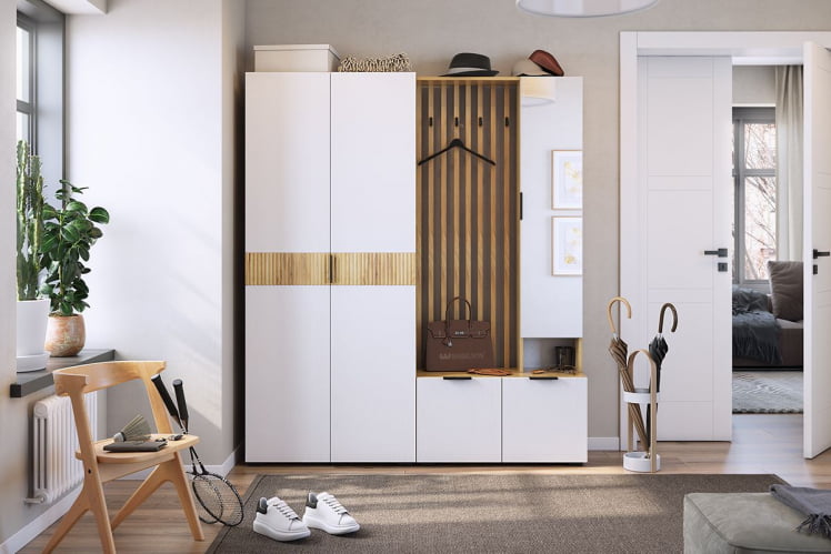 Прихожая Бери К3 Дуб крафт золотой/графит_1