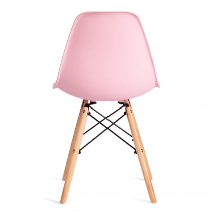 Стул CINDY (EAMES) (mod. 1801) дерево бук/металл/сиденье пластик, 45x51x82 см, Light pink (светло-розовый)_3