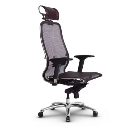 Кресло руководителя Samurai S-3.04 Темно-бордовое_1