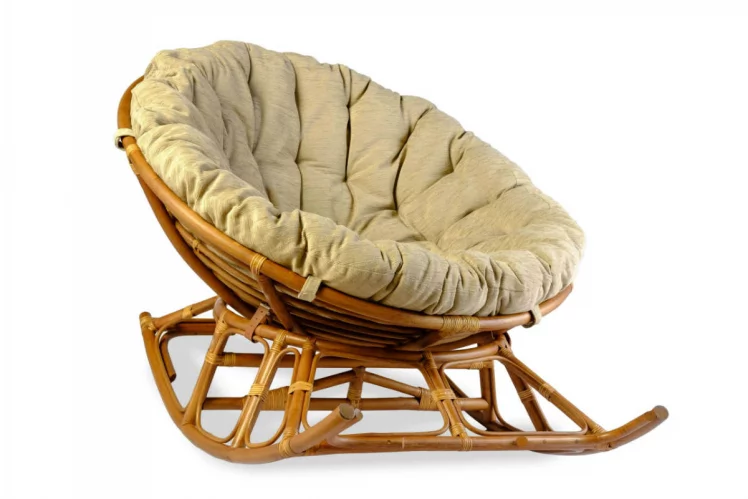 Кресло-качалка Папасан 23/01D миндаль матовый_0