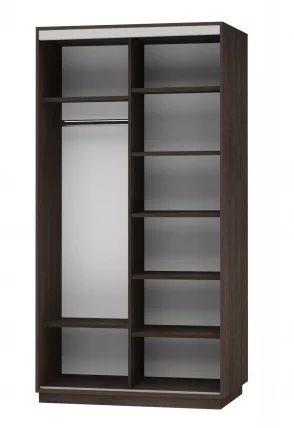 Шкаф-купе двухдверный Экспресс Дуо 1200х2200h Сакура/Венге_1