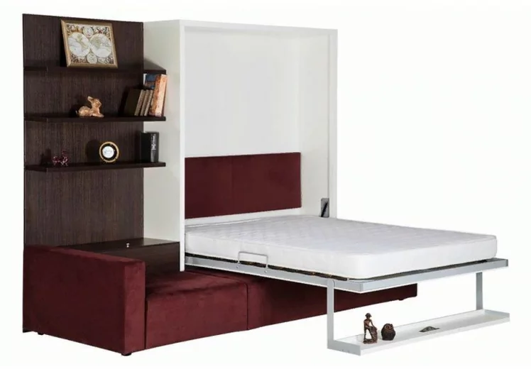 Мебель-трансформер Смарт 1 3-в-1 1600 левый Белая шагрень_2