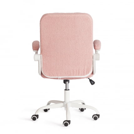 Кресло офисное Lugano Wh ткань teddy, розовый_3