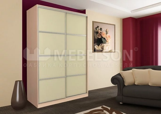 Шкаф-купе Рио 2-600 Дуб млечный / Крем_1