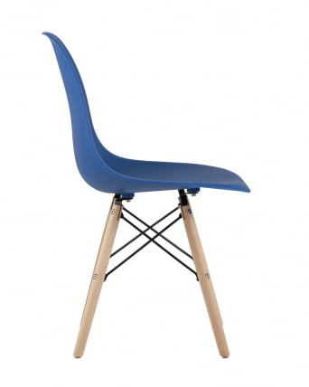 Стул Eames Style DSW синий (разборный каркас)_2