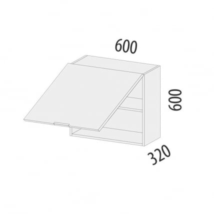 Шкаф над вытяжкой (с системой плавного закрывания) Бостон 104.14_4
