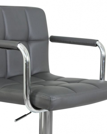 Стул барный DOBRIN KRUGER ARM (серый) 2 шт_7