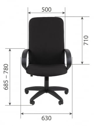 Офисное кресло Chairman 278 Черное_11