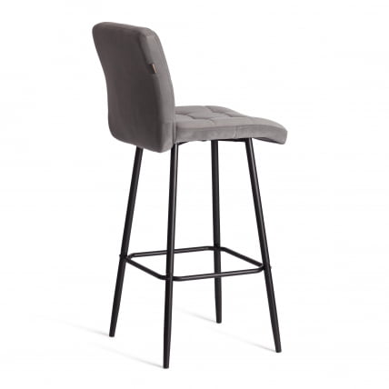 Барный стул Medeo/Медео велюр, серый, 29, 45х56х113 см_3