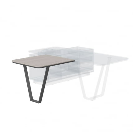 Брифинг-приставка Line СФ-573409.1 Дуб серый Черный графит_0