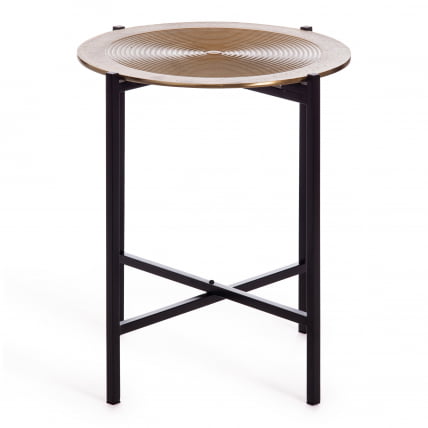 Столик кофейный Сеcрет Де Маисон БЛООМ ( мод. 11873-Б ) алюминиевый сплав, 46*46*51 см, черный/античная медь / Secret De Maison BLOOM mod. 11873-B_1