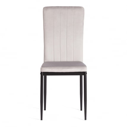 Стул VERTER (mod. 37-1) металл, вельвет, 47,8 х 41,5 х 97 см, Light grey (светло-серый) HLR14 / черный_3