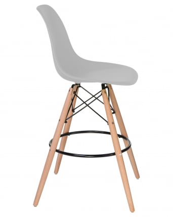 Стул барный ДОБРИН ДСВ БАР Светло-серый ГР-01 / DOBRIN DSW BAR GR-01_2