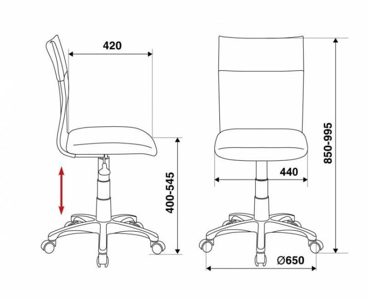 Кресло Бюрократ CH-1399 BLUE Синее_4