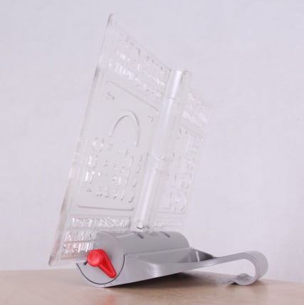 Трехуровневая подставка-трафарет под книгу ПК-03 Красная_1