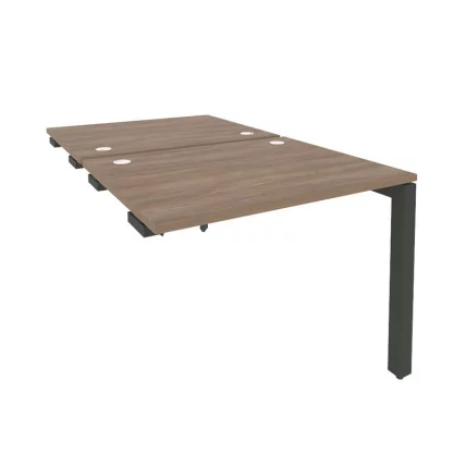 Стол-приставка двойной на П-образном м/к к опорным элем. ONIX O.MP-D.SPR-1.8 Дуб Аризона/Антрацит_0