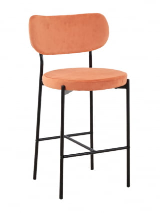 Стул полубарный Барбара (Б) велюр Терракотовый_1