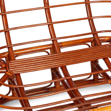 Диван MAMASAN/МАМАСАН 23/02 W /с подушкой/ 169х102х80 см, Cognac (коньяк), матрац 182х119 см, ткань серо-бежевая 3М 16/2_8