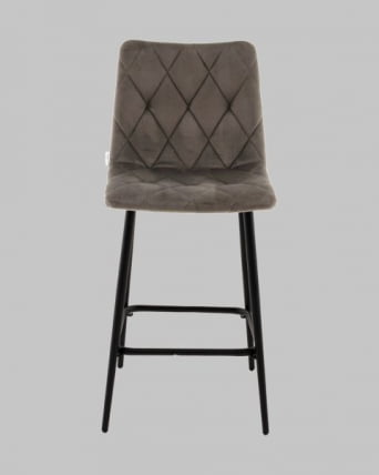 Стул полубарный Одди Diamond велюр темно-серый_2