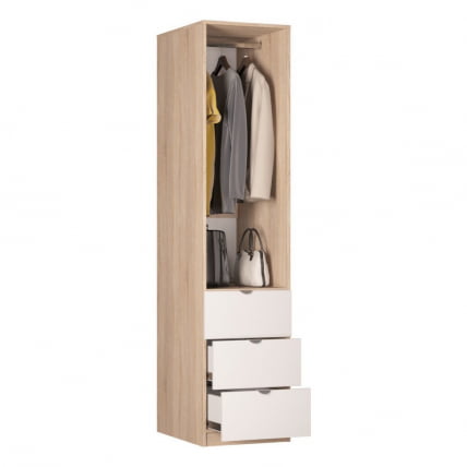 Шкаф распашный R-198х45х60-4-TR(Белый)_1