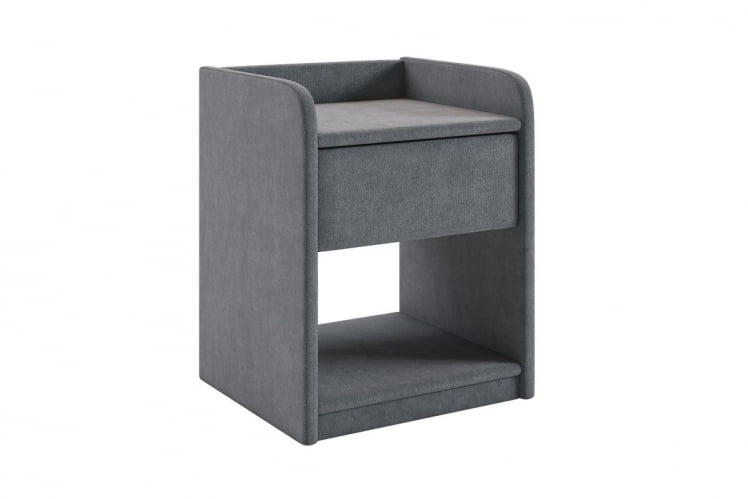 Тумба прикроватная Аманда 2 TM-003.2 графит (велюр)_0