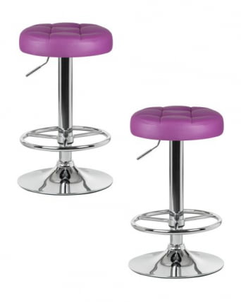 Табурет барный ДОБРИН БРУНО (фиолетовый) 2 шт / DOBRIN BRUNO_0