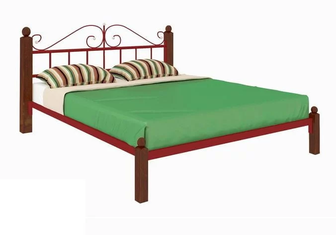 Кровать Диана Lux 1200х2000 Красная_0