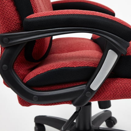 Кресло DUKE ткань, красный/черный, MJ190-11/TW-11_15