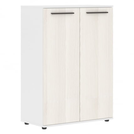 Шкаф с глухими средними дверьми ЕДИС ЕМCС 85.1 Ясень Траун Мокко Белый / EDIS EMCS_0