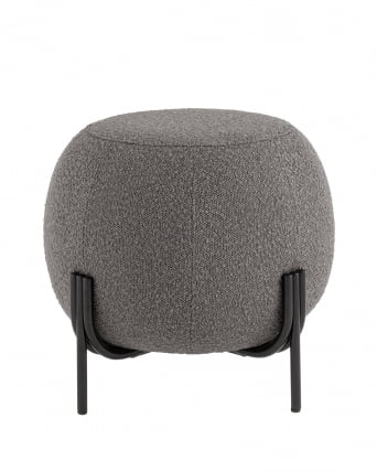 Пуф Флик букле Темно-серый_1