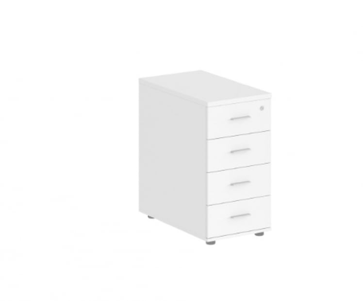 Тумба приставная с 4 ящиками Sigma SG.523.WH.WH Белый_0