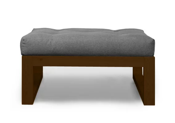 Пуфик Demoku СТ серебристо-серый_темный дуб_0