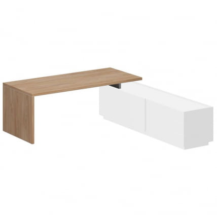 Стол на тумбу опорную 1,2,3 Oliver OL-060-20-01.GN Гикори натуральный_0