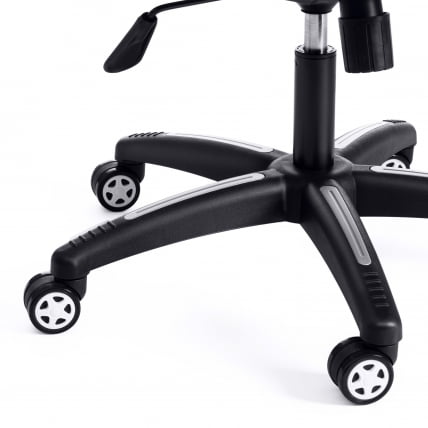 Кресло BAZUKA кож/зам, серый/белый , 2TONE/2TONE перф/36-01_19