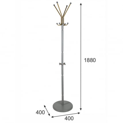 Вешалка напольная В 33Н Серый_2