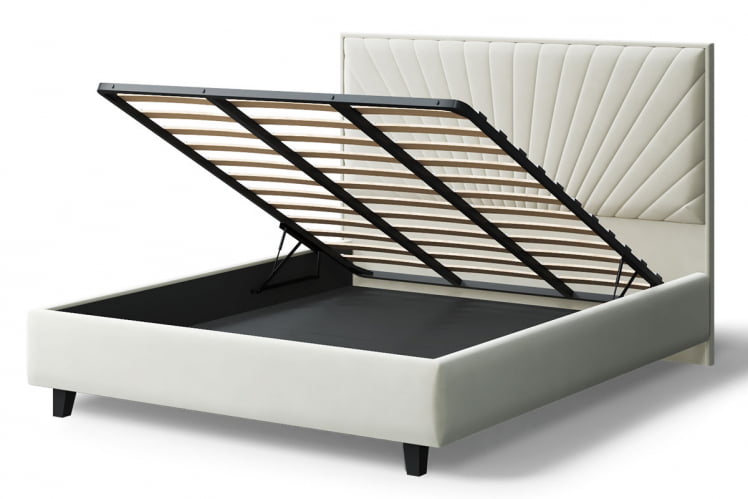 Кровать Леона, 2000 x 1200 мм, серо-белый_3