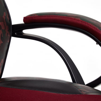 Кресло RACER GT MILITARY кож/зам/ткань, розовый/бордо, TW 13_9