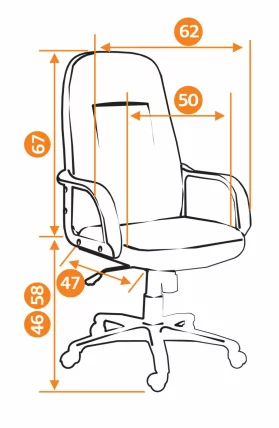 Кресло руководителя Leader бежевый-12_6