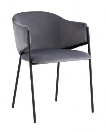 Стул Брасе велюр Серый / Brace_0