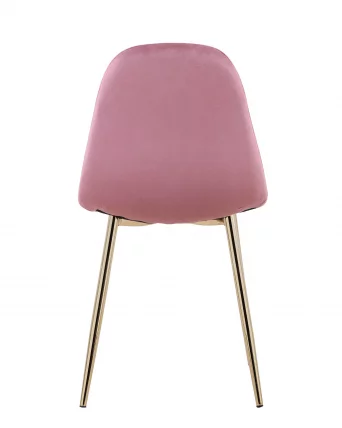 Стул Валенсия велюр золотые ножки Пыльно-розовый_4