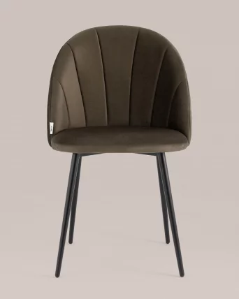 Стул для кухни Логан NEW велюр Коричневый_3